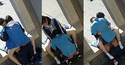 大连高中校园惊现火爆一幕 小情侣大白天的在走廊就开干 KM  - YELAI Home Make Videos[]